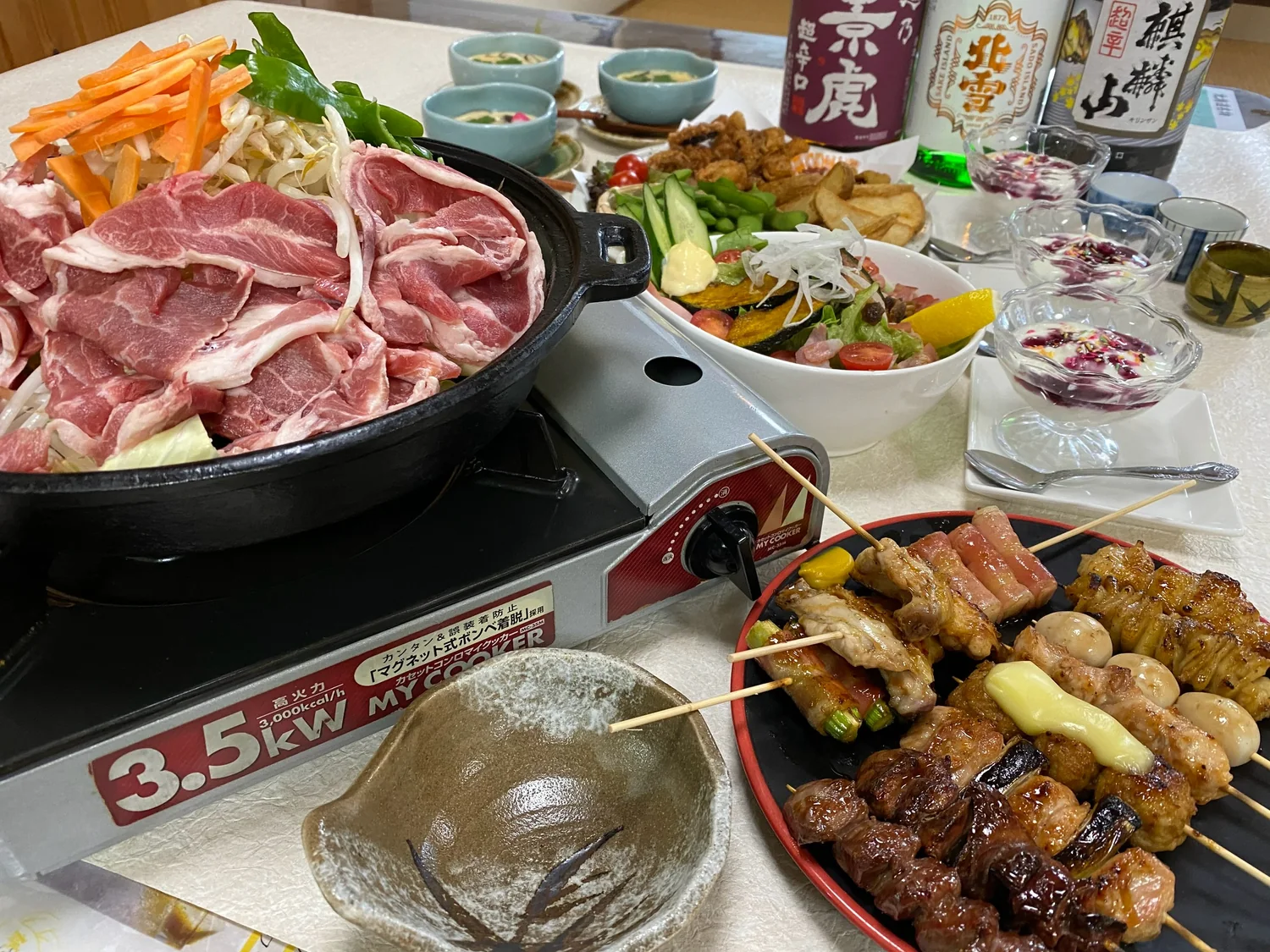 焼鳥+ジンギスカンコースの料理例