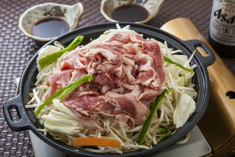 野菜とラム肉のジンギスカン