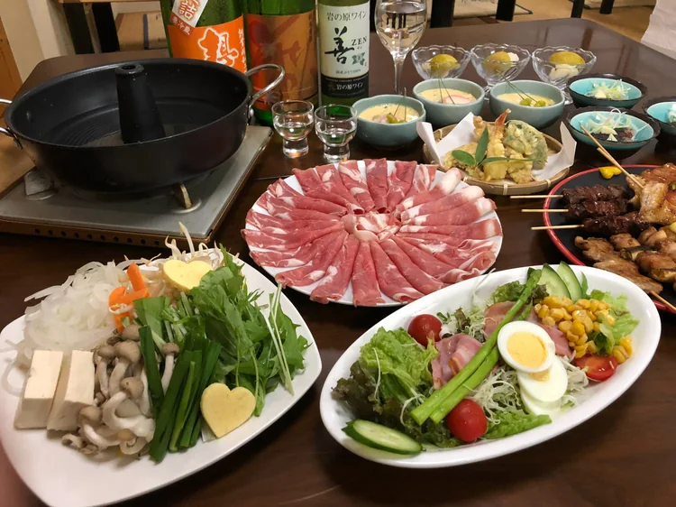 ラムしゃぶの宴会コース